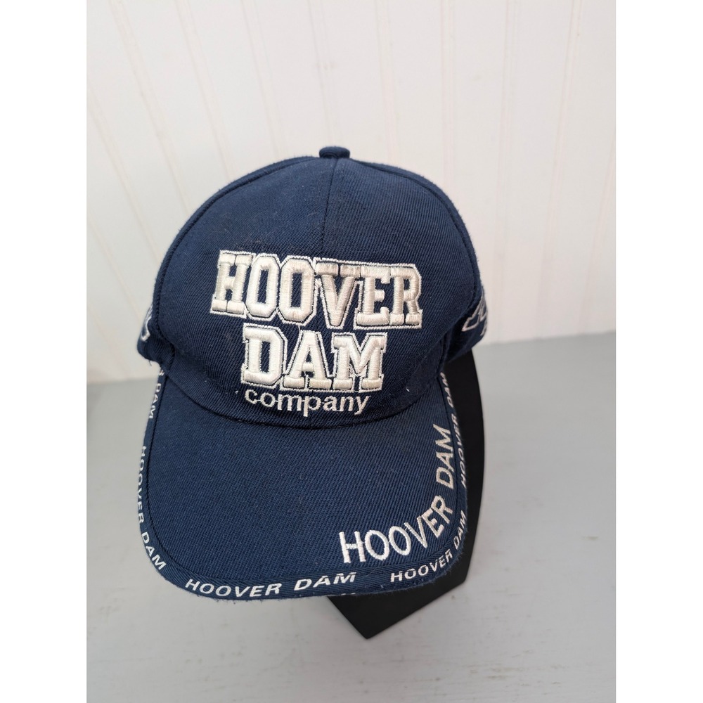 Hoover Dam Company 80s Adjustable Hat Blue Cap‎ Colorado River Cotton Vintage